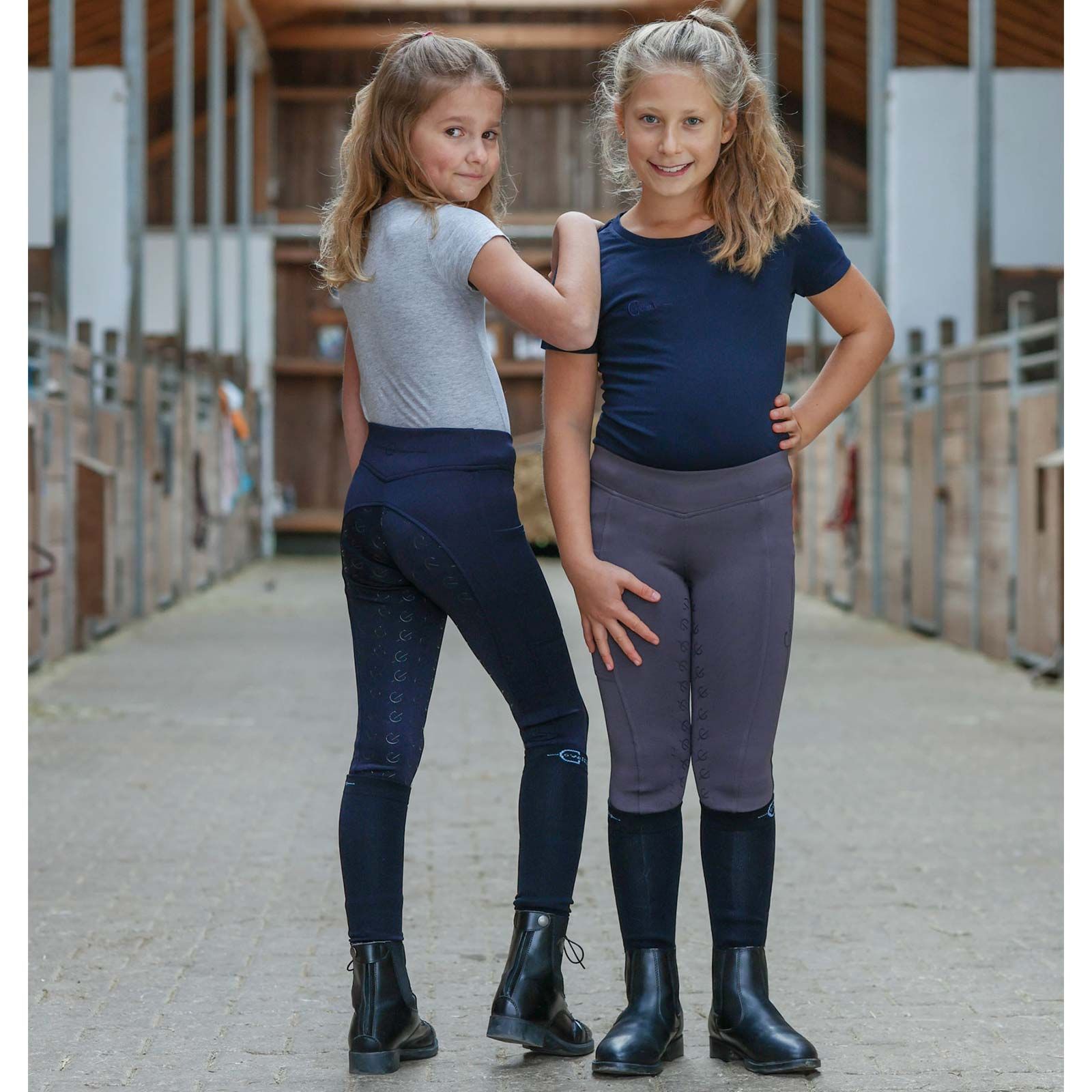 Covalliero Kinder-Reitleggings ClassicStar, Vollbesatz, 128/134