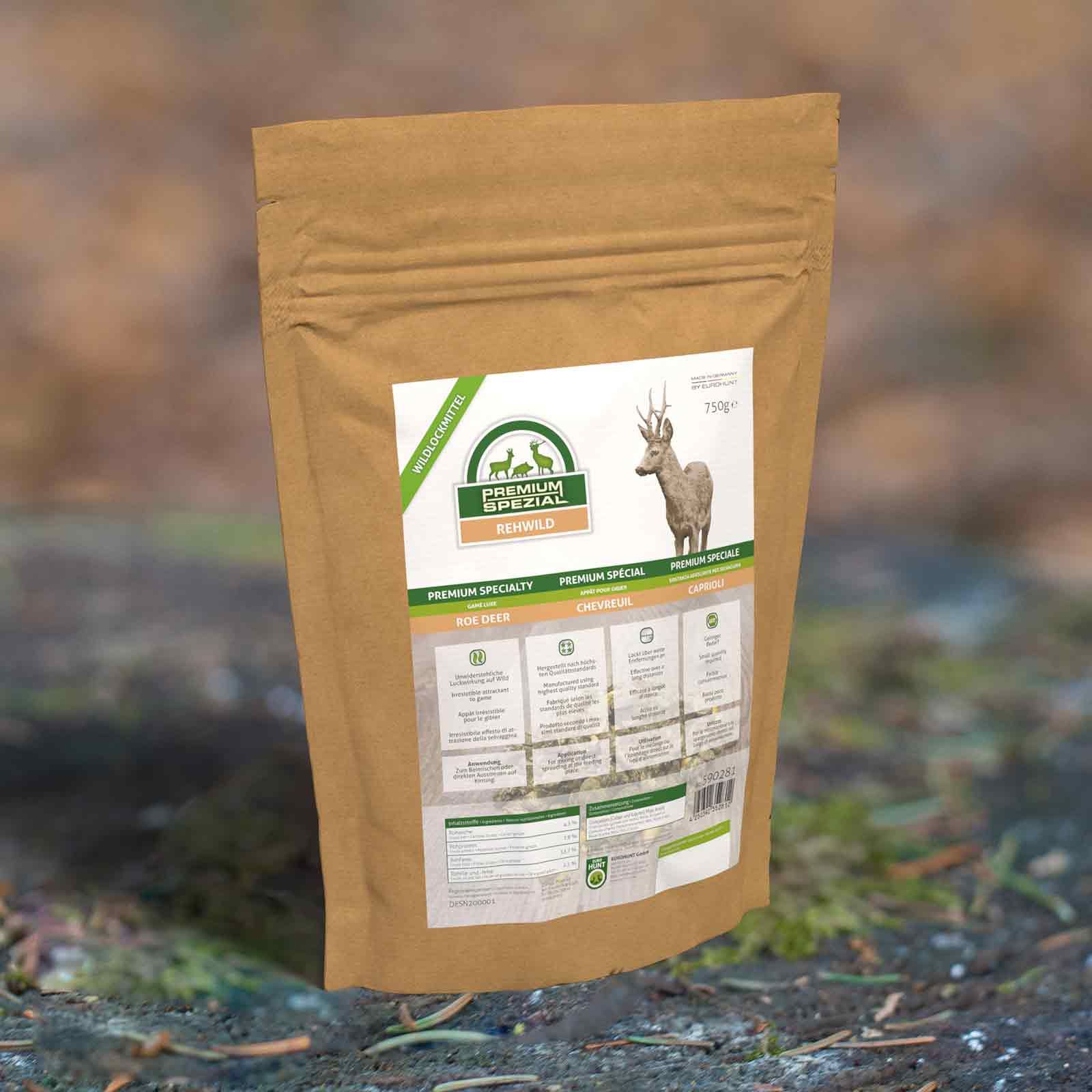 Attractif pour chevreuil PREMIUM Spécial 750 gr, emballage