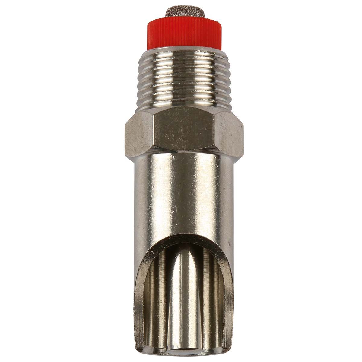 Kerbl Harapós Szopócső Rozsdamentes Acél Vékony Kúppal Sertéseknek, 1/2"-1/2"