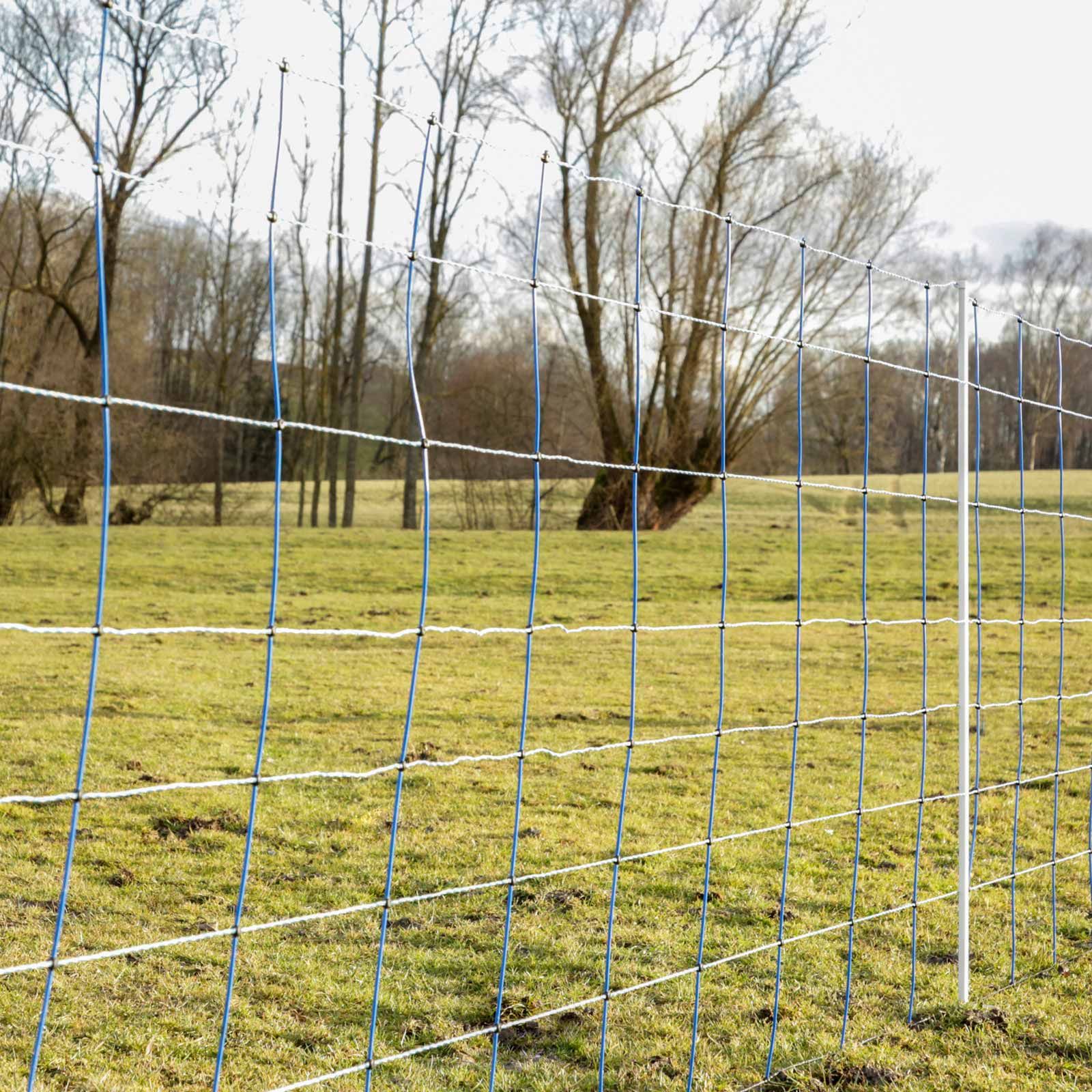 AKO TitanNet 145 gard electric protecție sălbatici, 50 m x 145 cm, în utilizare, pe pășune