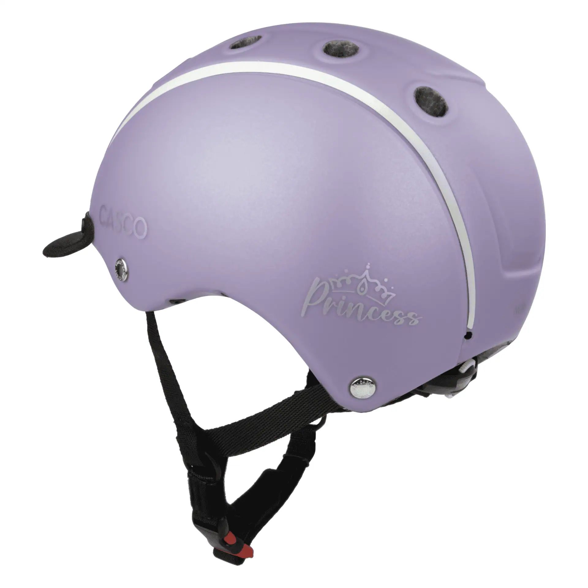Casco Ridhjälm Nori Iconic, barnhjälm med nackskydd, sidovy