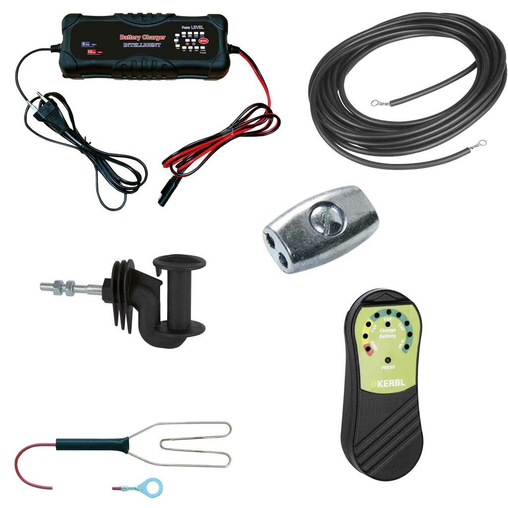 Wolf-Notfall Set für Schafhalter 12V / 230V, Netz 500 m und Litze 1000 m, Set