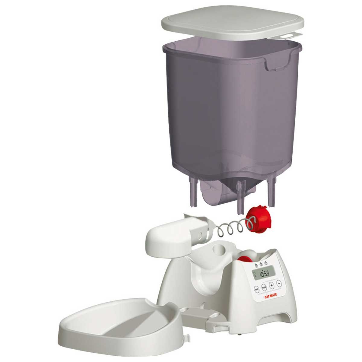 Cat Mate C3000 Distributeur automatique de croquettes, 3 kg, contenu de la livraison