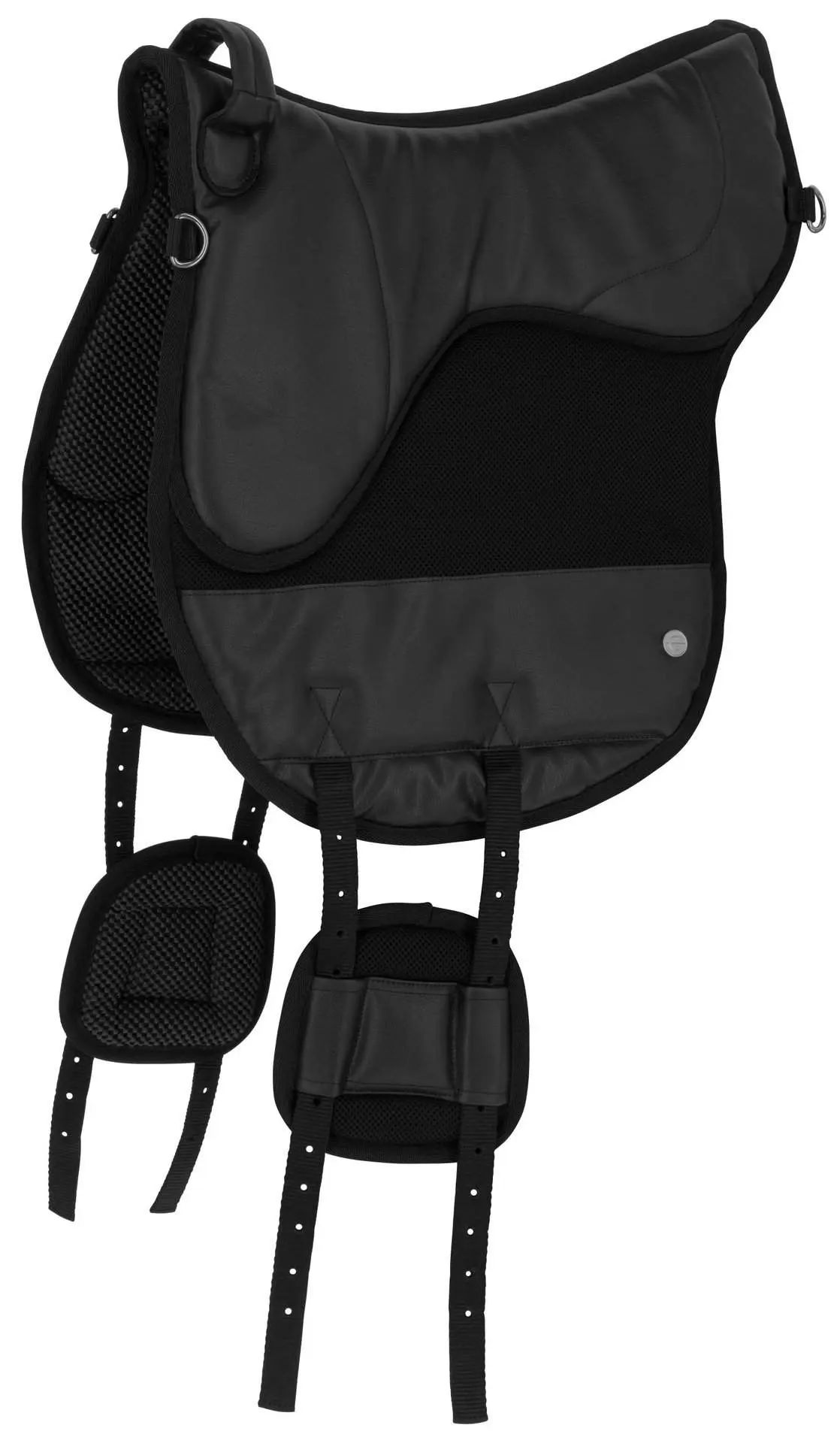 Pad de echitație Covalliero AiRide, negru, 50 cm, cu burete elastic