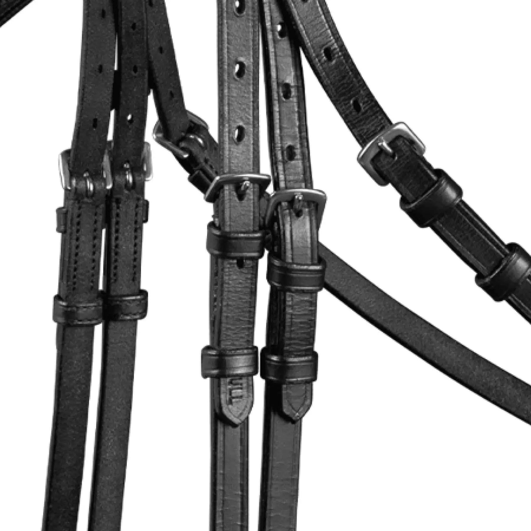 Waldhausen Bridon X-Line New Shape II, anglo-hanovrien, détail, fermeture