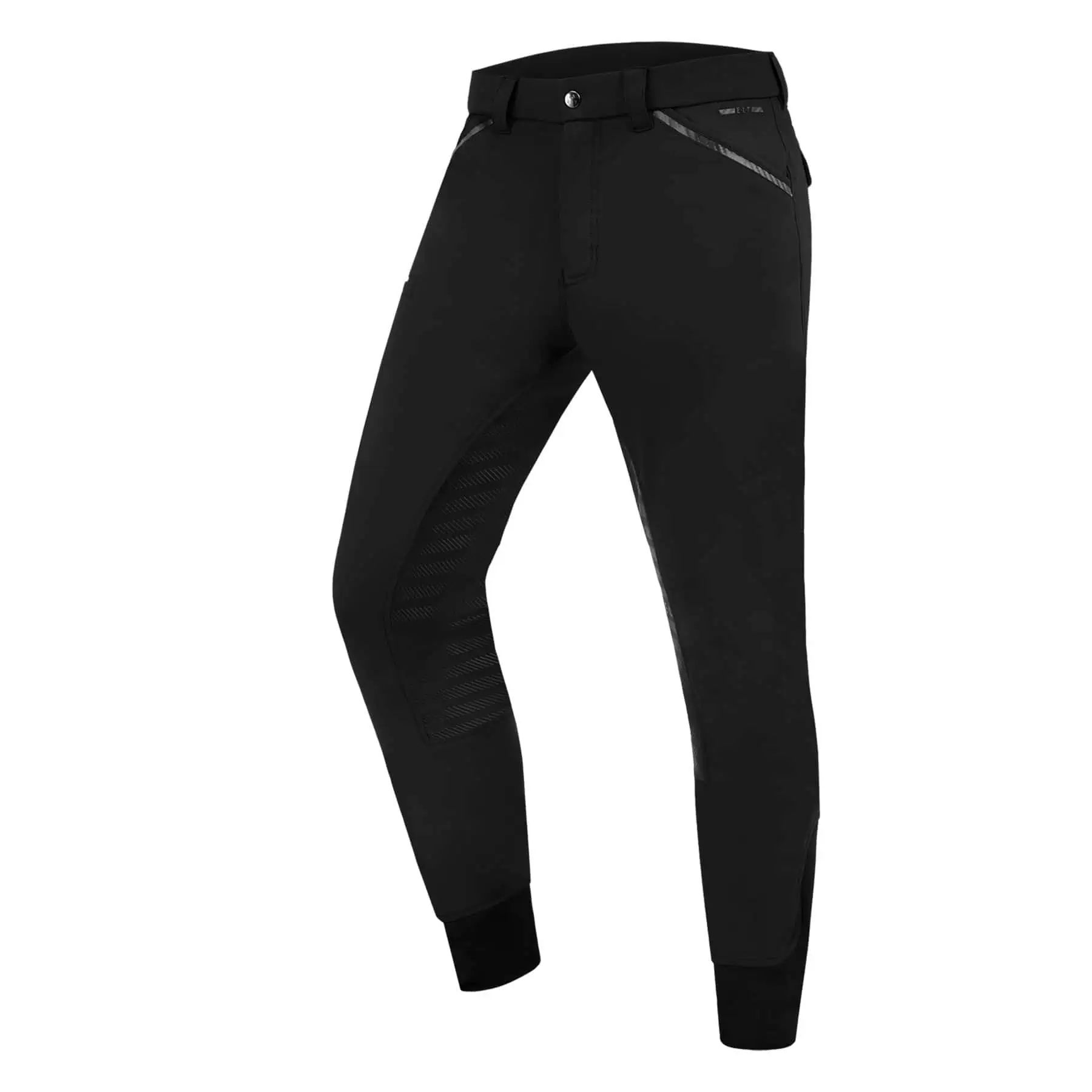 Pantalon d'équitation ELT Marc Silicone, hommes, fond intégral, noir H56