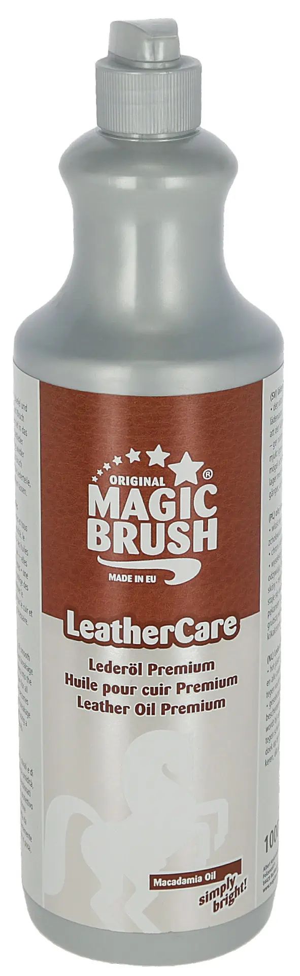 Kerbl MagicBrush Prémium Bőrolaj Makadámia-olajjal, Nyereg & Kantár, 1000 ml