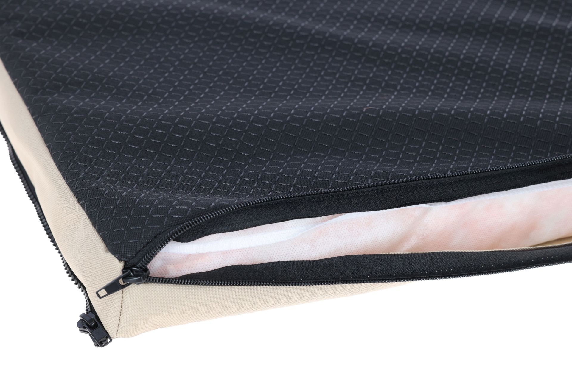 Kerbl Pet Dog Mattress 2-in-1 Multifunctional, beige/brown, detail view, closure
