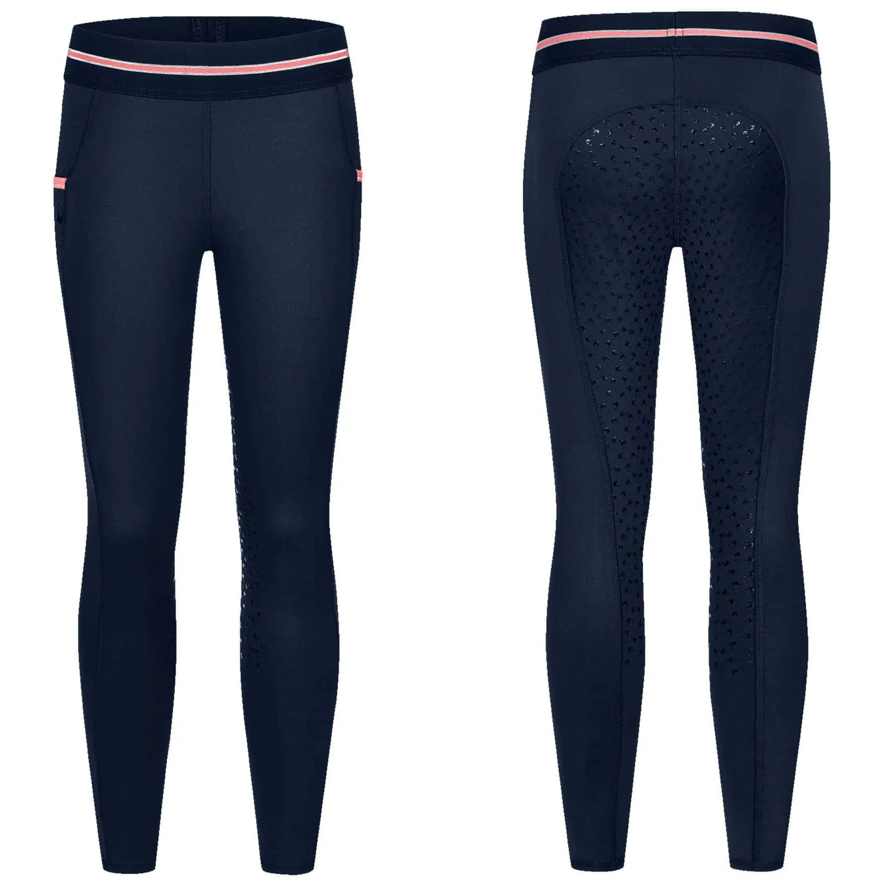 ELT Thermo-Reitleggings Lucky Leni, Kinder, nachtblau/Glitzer, 122