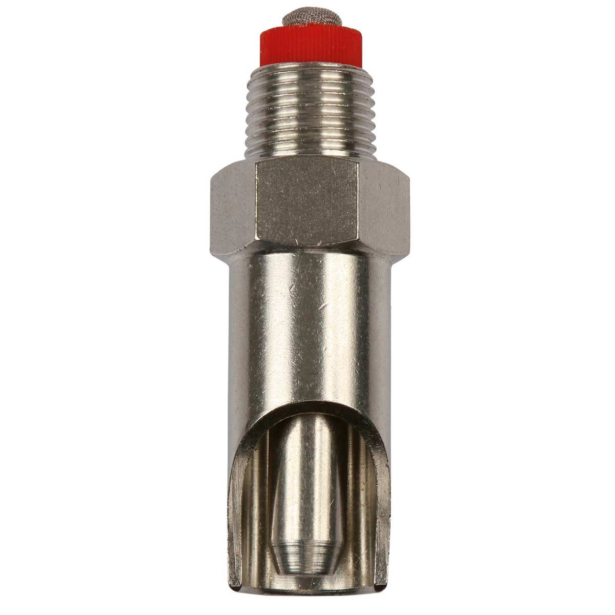 Kerbl Mamelon à mordre en acier inoxydable avec cône de pression épais, 1/2"-3/4" I 76 x 12 mm
