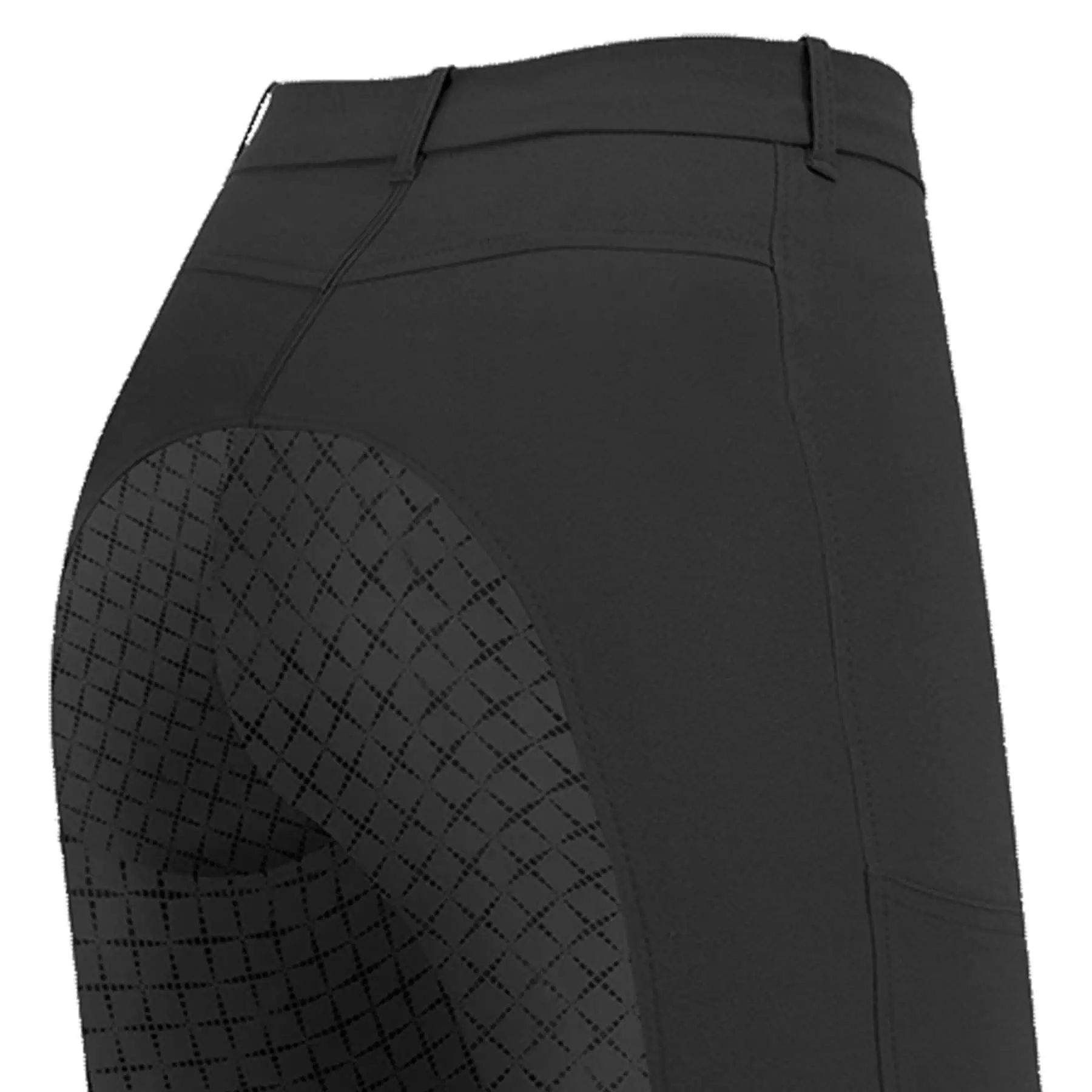 Pantalon d'équitation ELT Micro Sport en silicone, fond intégral, Noir, 140