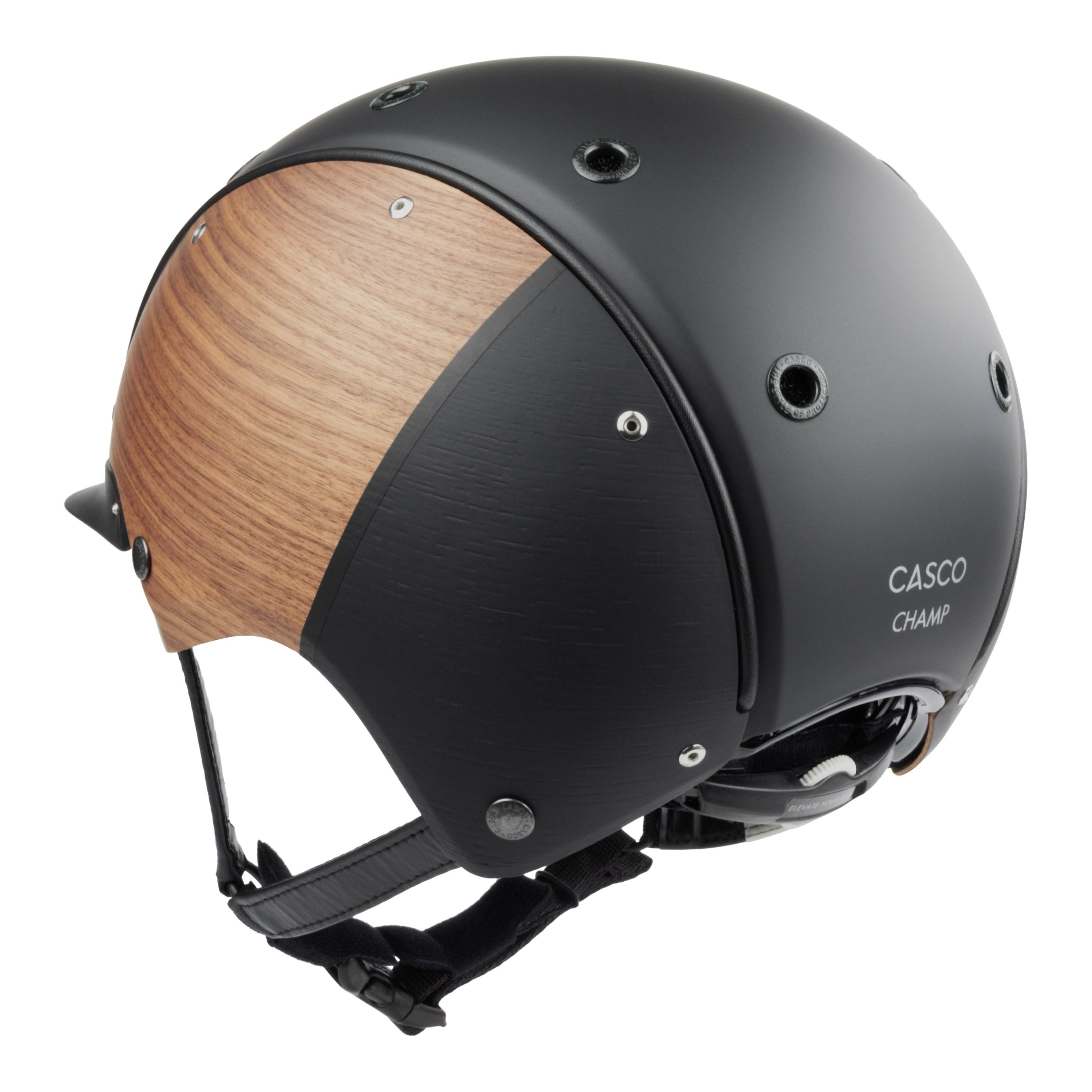 Casco Champ Split Fumed casque d'équitation noir noyer, vue arrière