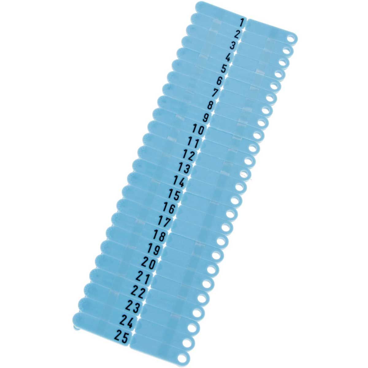Twintag-Ohrmarke blau 51-100