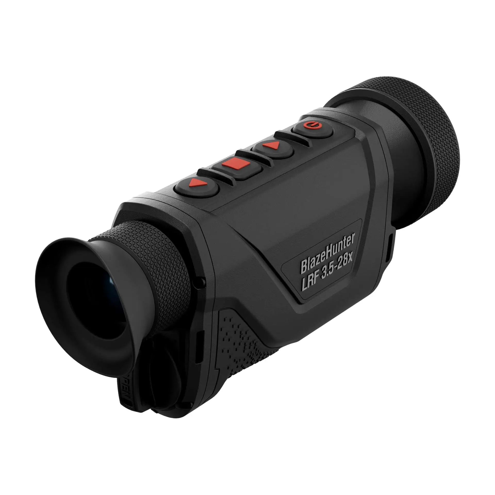 Monoculaire thermique ATN BlazeHunter 650 LRF avec télémètre laser, vue de côté