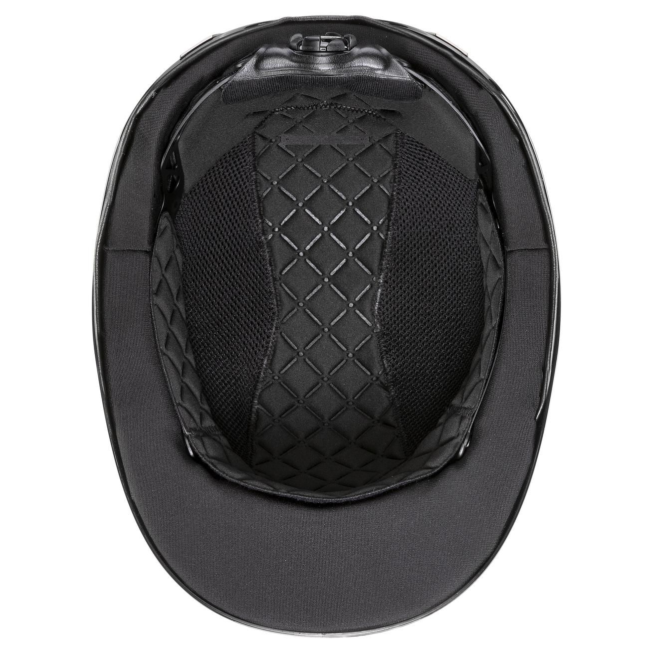 Casco da equitazione uvex exxeed shiny chrome, Tecnologia Hardshell, nero lucido M-L