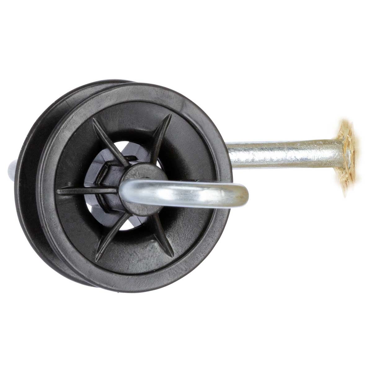 AKO Gate Handle Insulator 10x with 2 Hooks, 360° Swivel, detail view