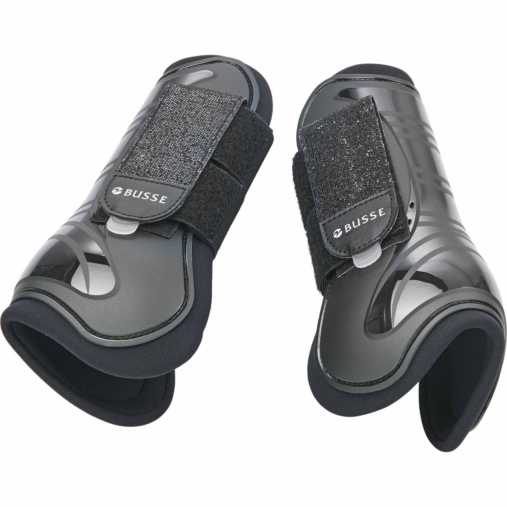 BUSSE Csizma BOUNCE GLITTER Póni fekete/fekete