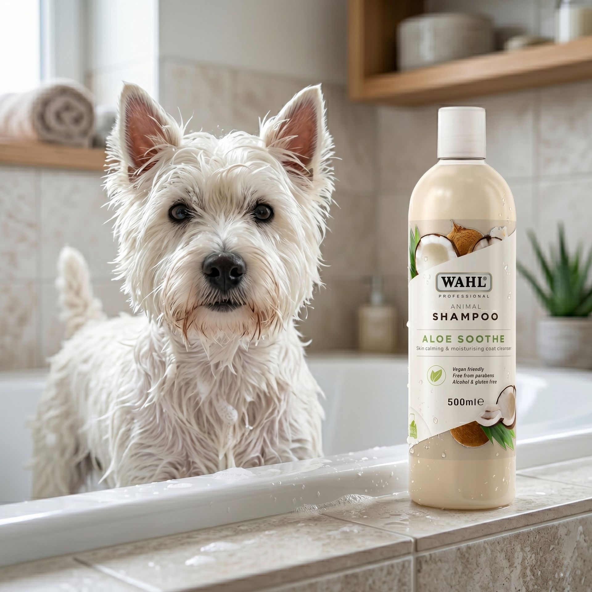 dog, shampoo, aloe, coat cleanser, 500ml