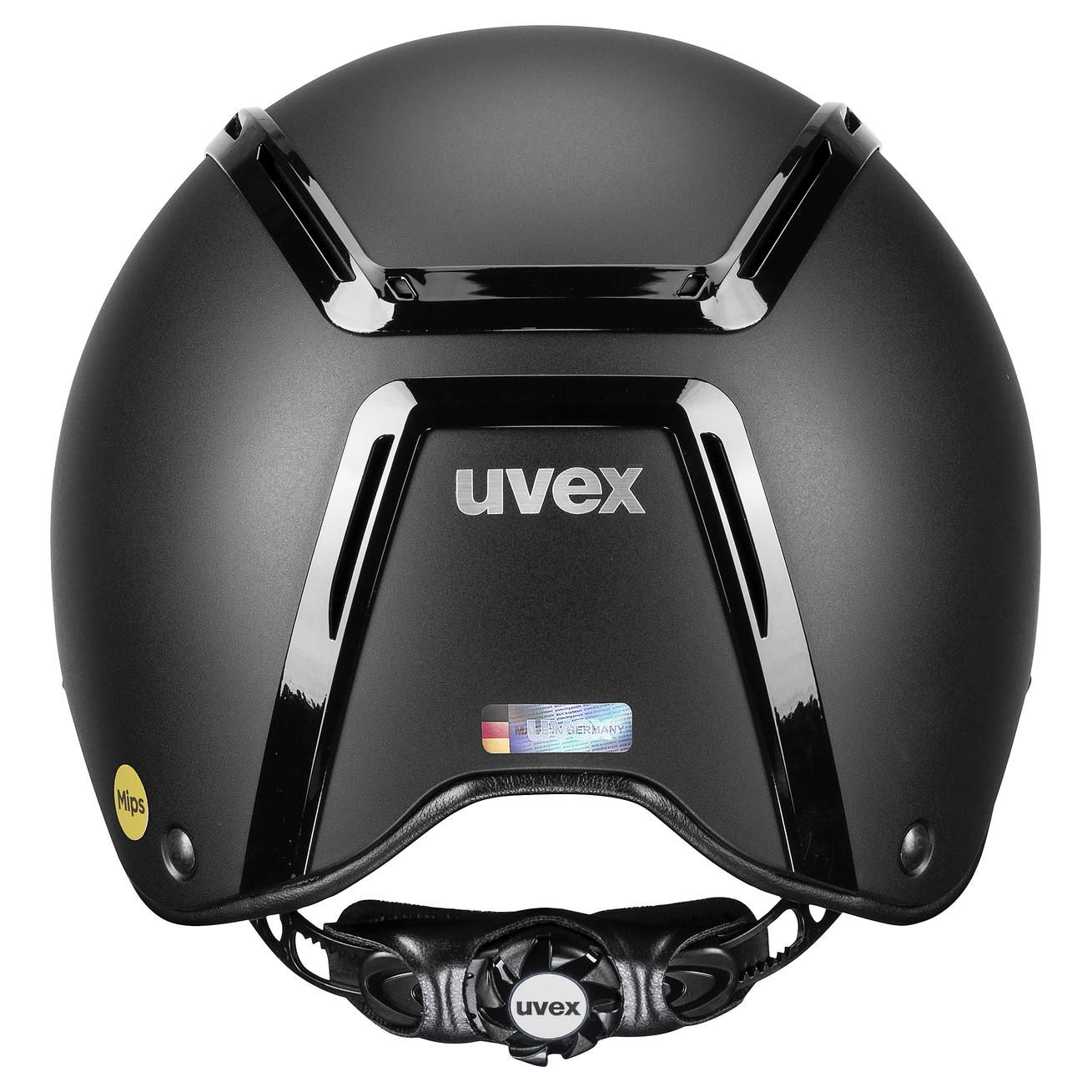 uvex exxeed Mips Riding Helmet, matt black, Rotational Impact Protection, rear view