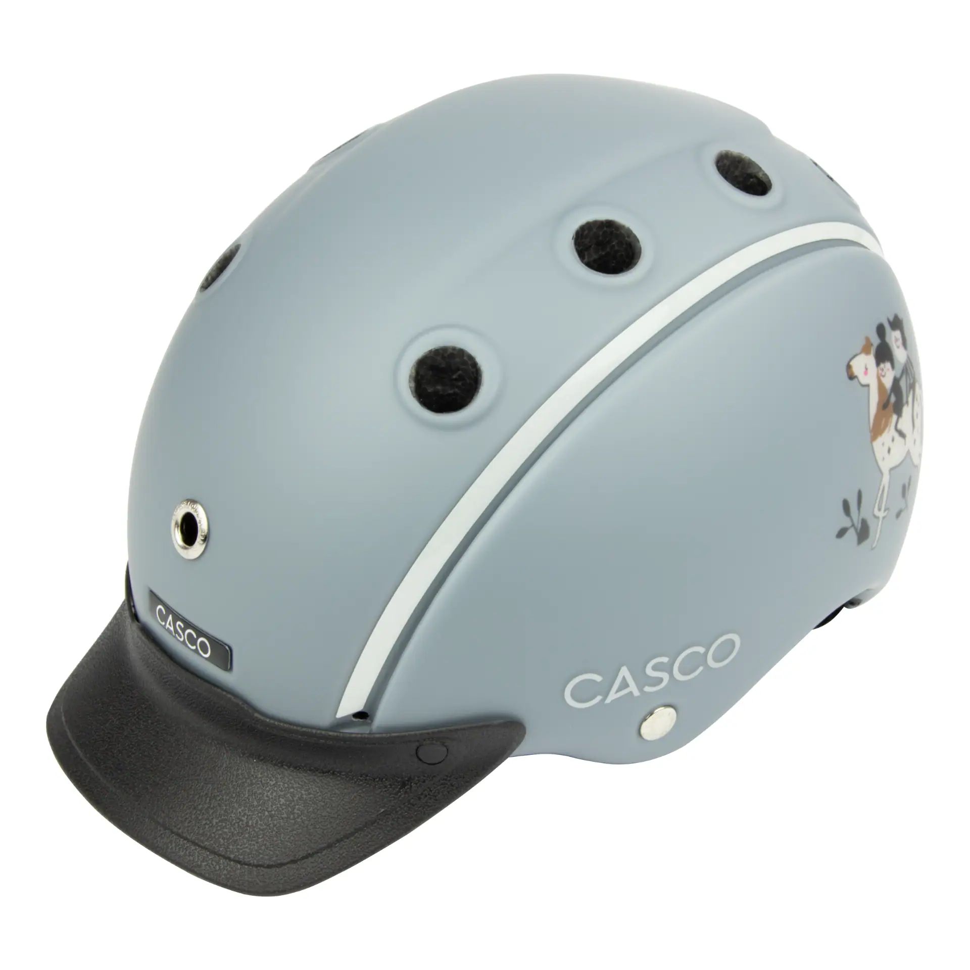 Casca de echitatie Casco Nori Iconic, casca copii cu protectie ceafa, Tail of Trails S