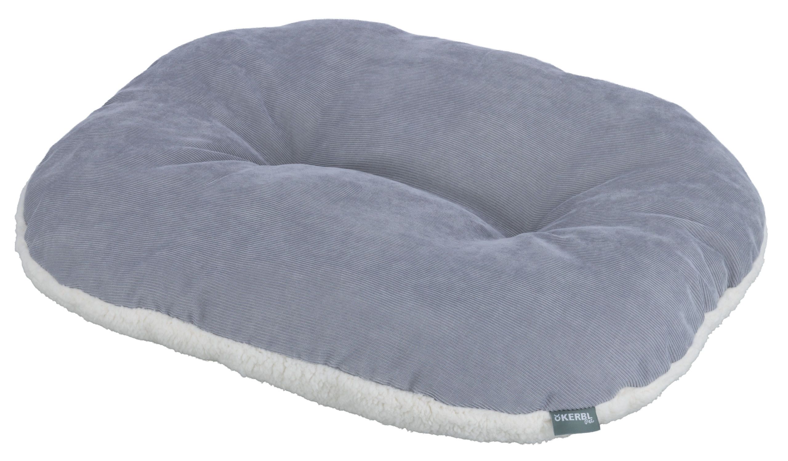 Kerbl Zoe coussin réversible chien et chat, peluche & velours côtelé