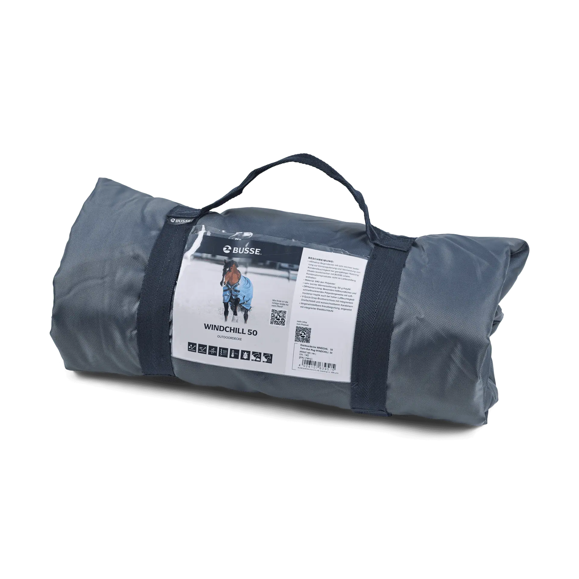 BUSSE Pătură de exterior WINDCHILL 00 - impermeabilă pentru cai, ambalaj
