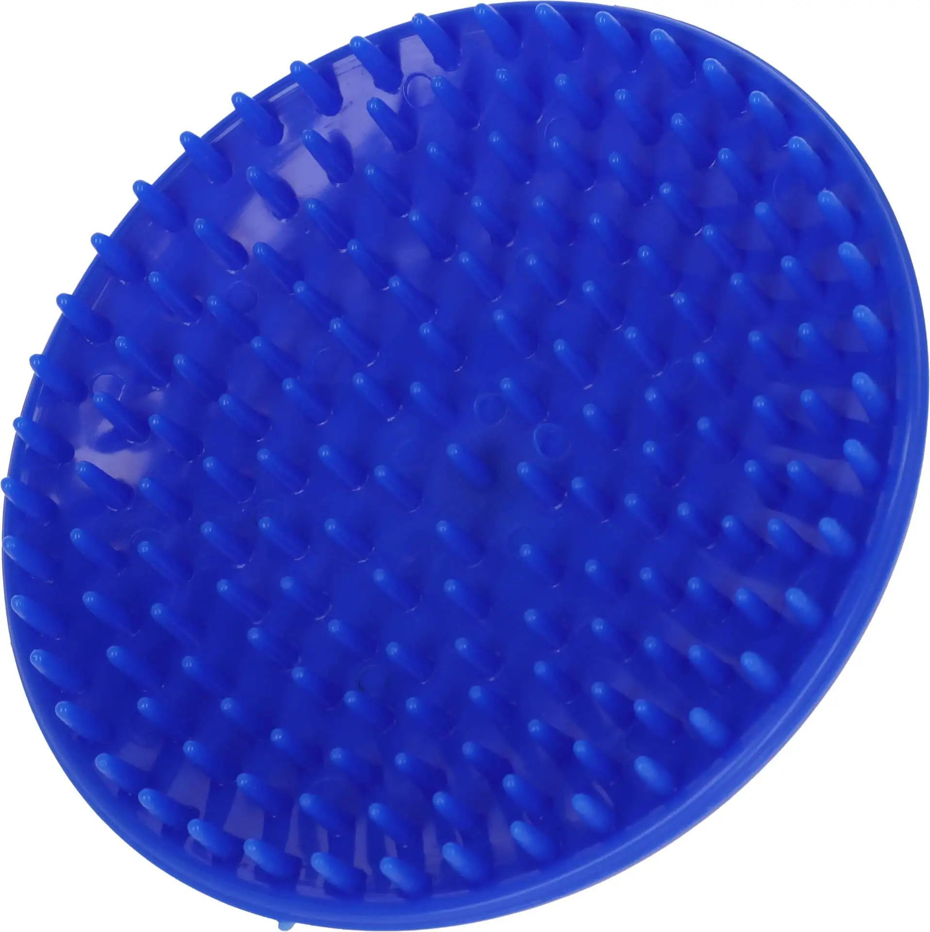 Covalliero Rubber Curry Comb for Horses, Massage & Shedding Tool, front view