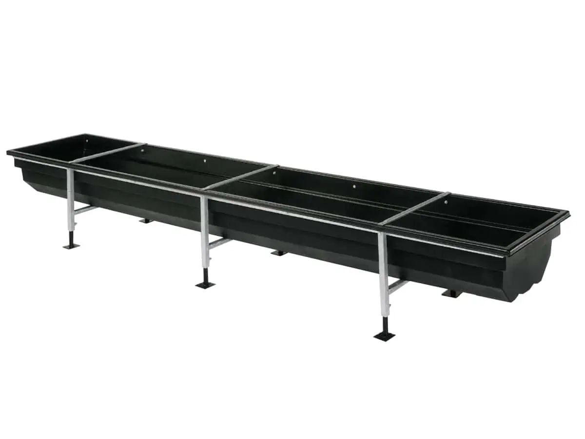 Growi Futtertrog mit verstellbarem Stahlgestell
