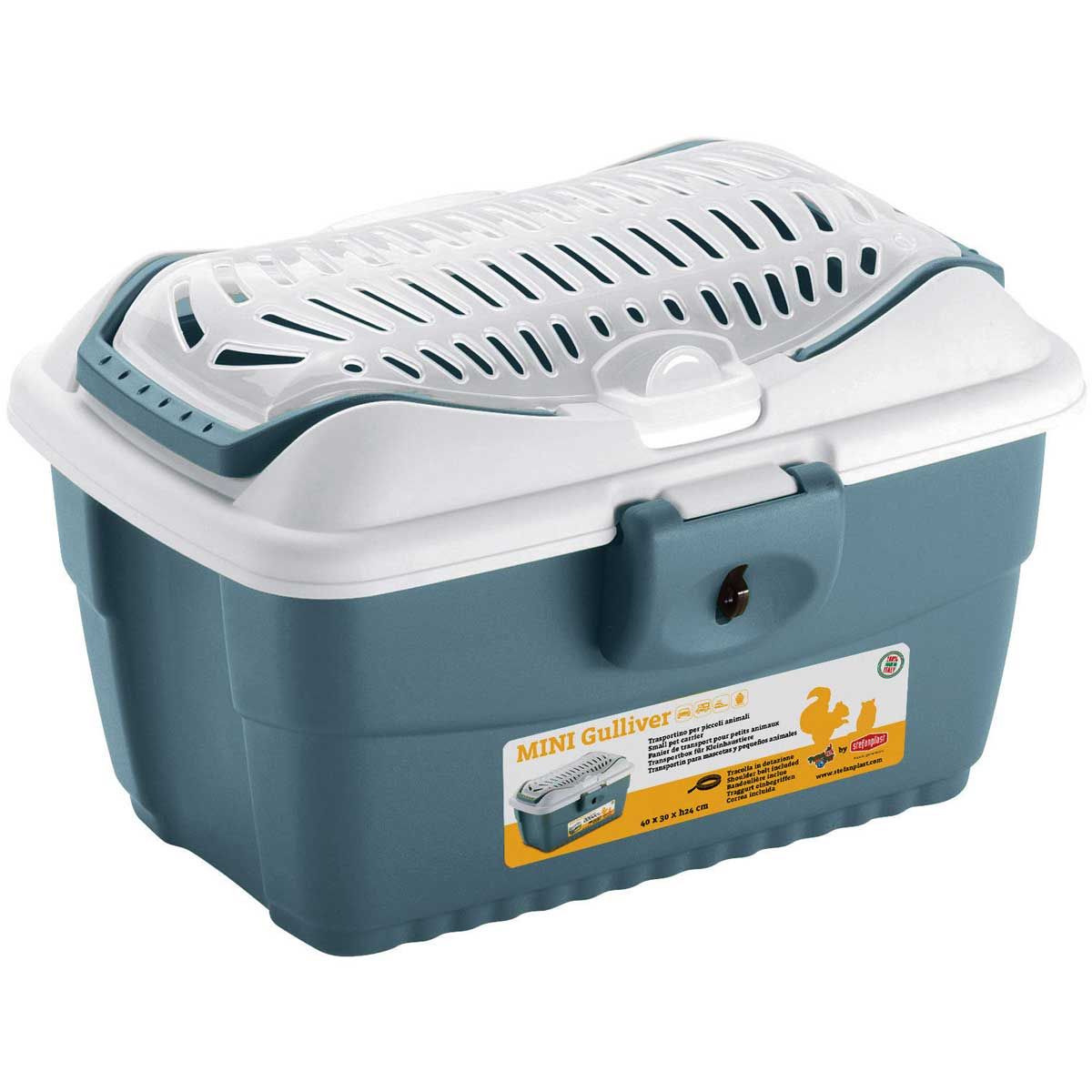 Kerbl Trasportino MINI Gulliver per piccoli animali, blu