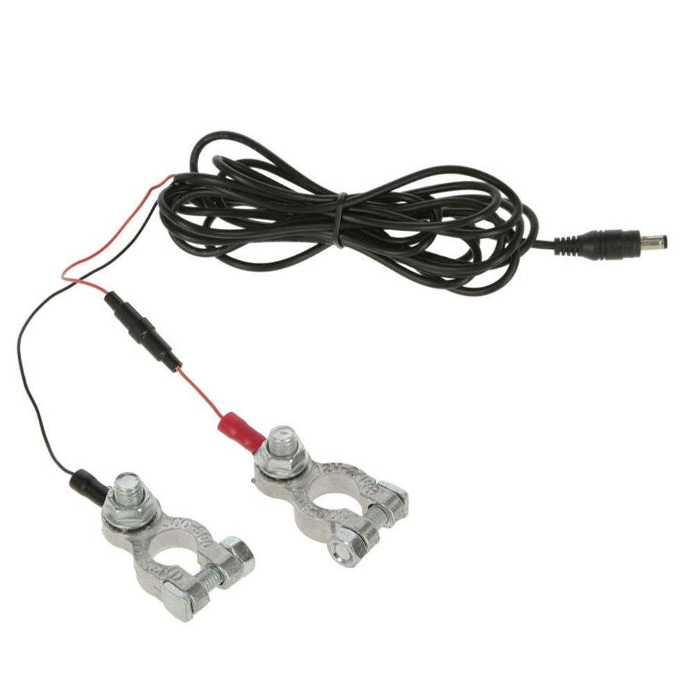 Kerbl Anschlusskabel Weidezaun mit Autobatterie betreiben, 12V