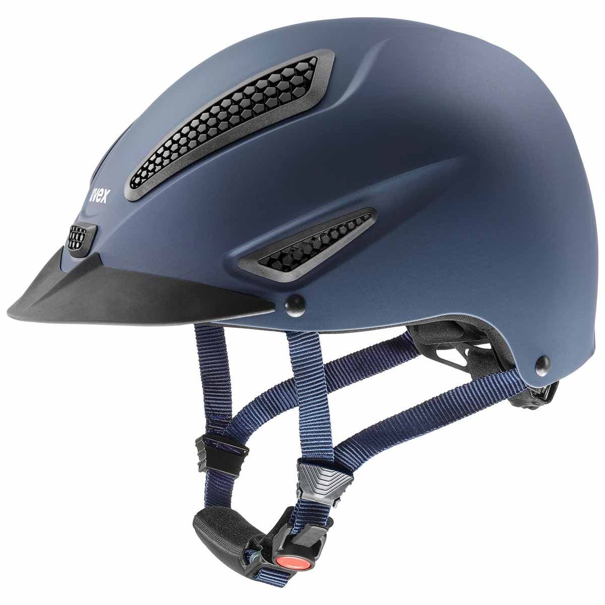 uvex perfexxion II riding helmet with ponytail cutout, 3D-IAS