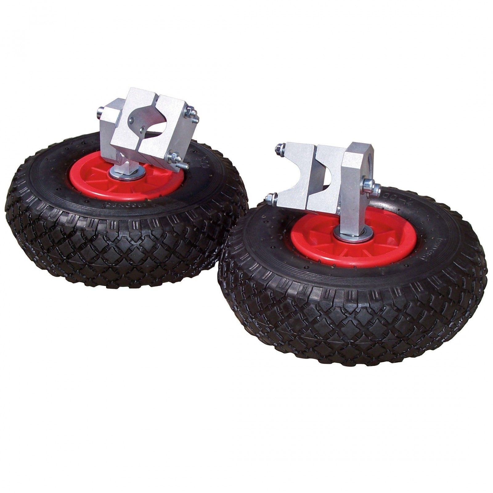 Kerbl Roues de support pour brouette, lot de 2, pneus pleins en caoutchouc, kit, roue