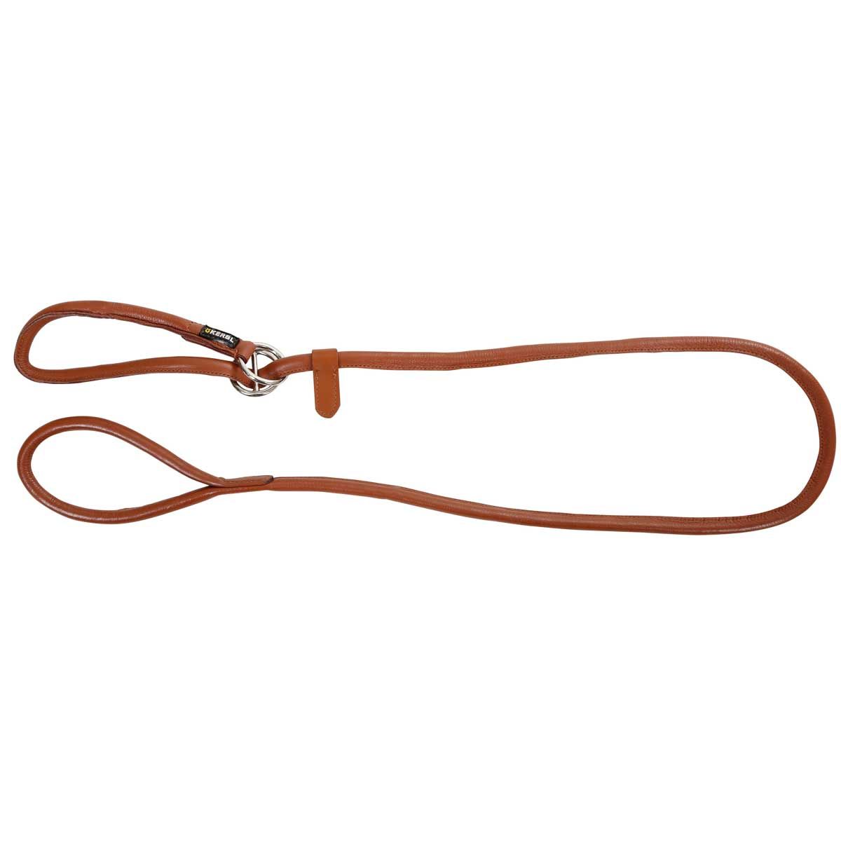 Kerbl Rundleder-Schlupfleine Roma cognac