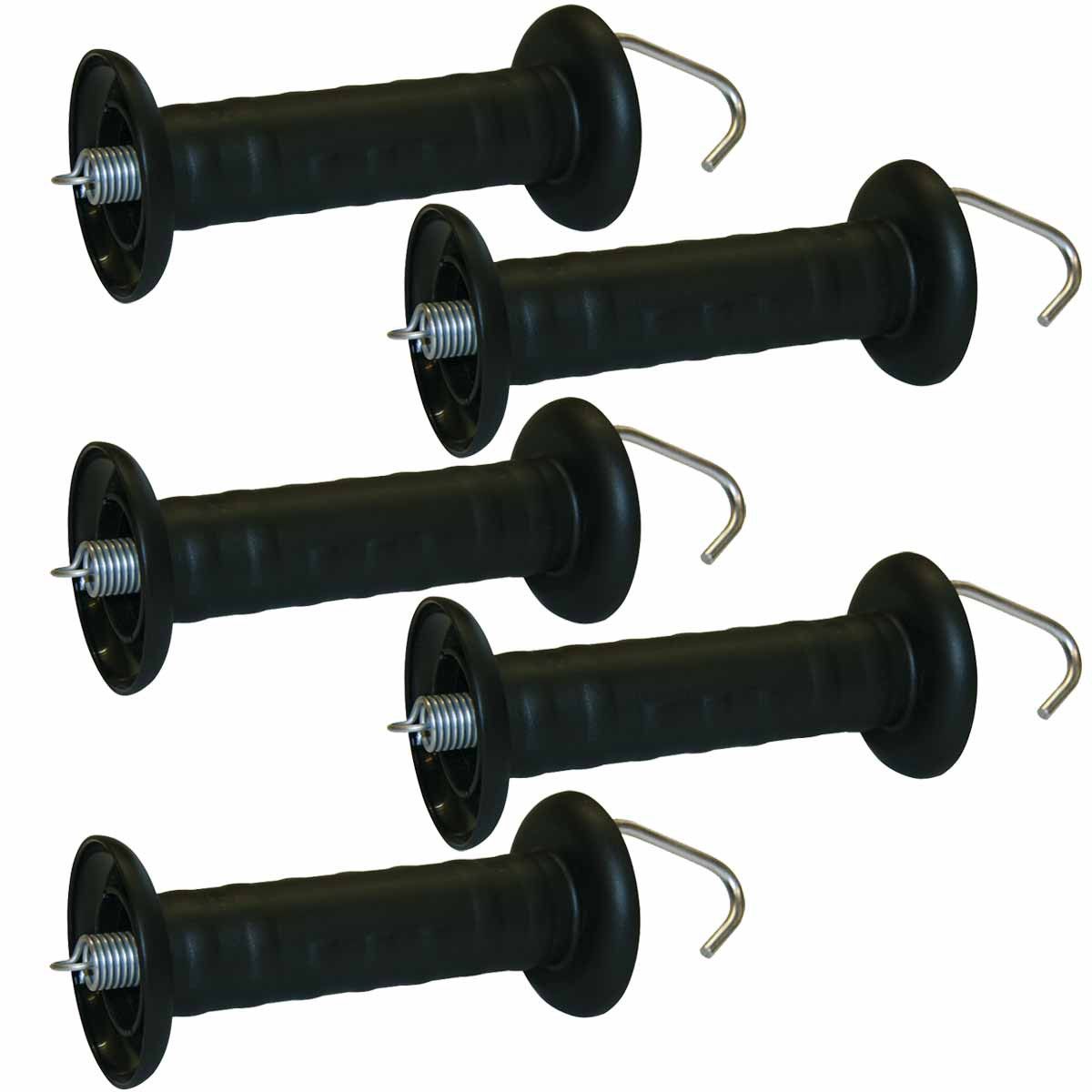 5x Grindhandtag för öppna stängsel med krok, set