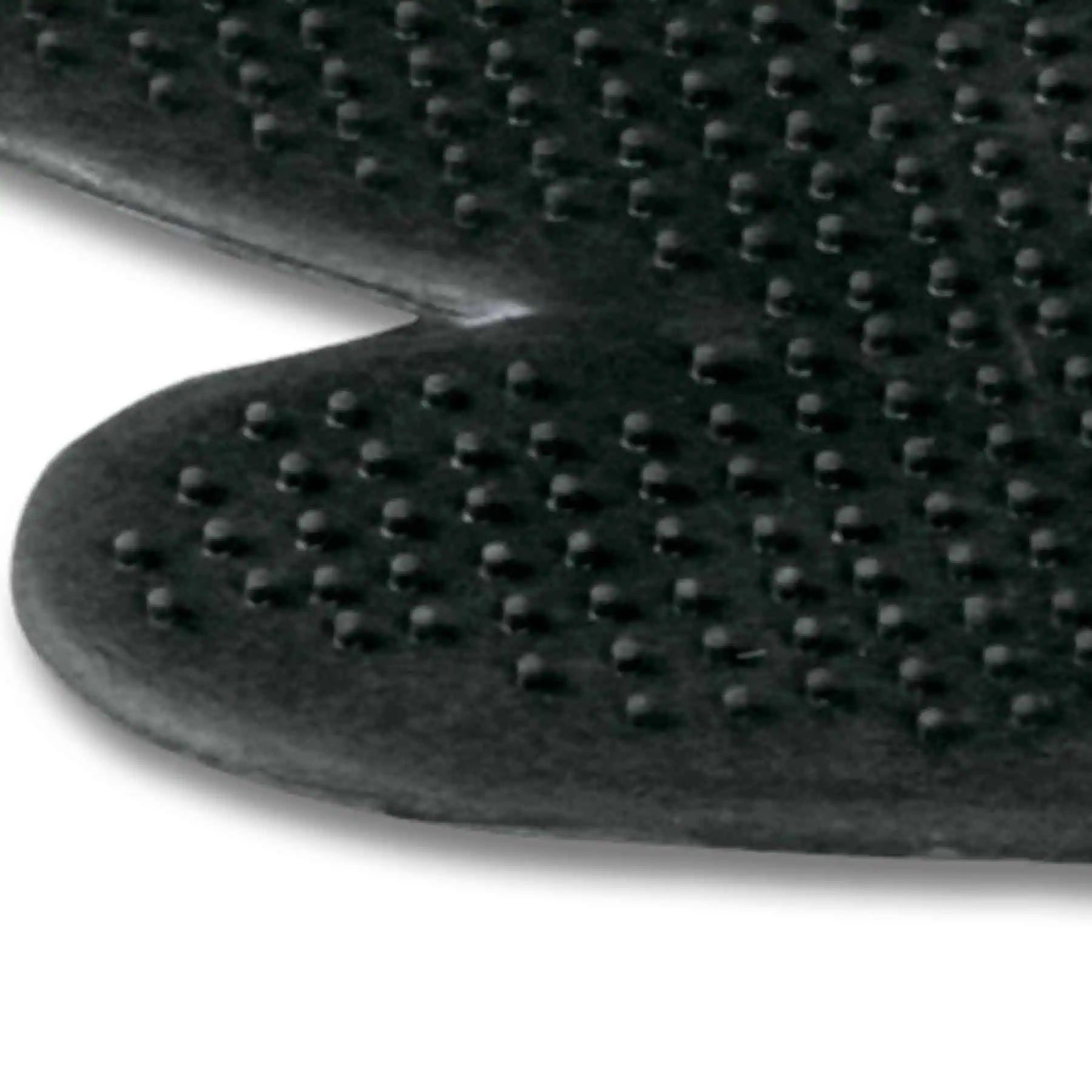 Waldhausen Putzhandschuh Gummi, schwarz, Pferdepflege Noppen, Detailansicht, Material