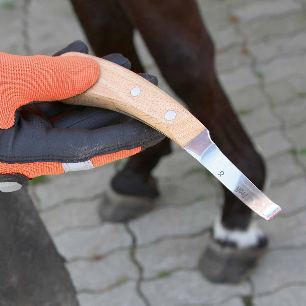 Kerbl Couteau à sabots et griffes Profi étroit, droite