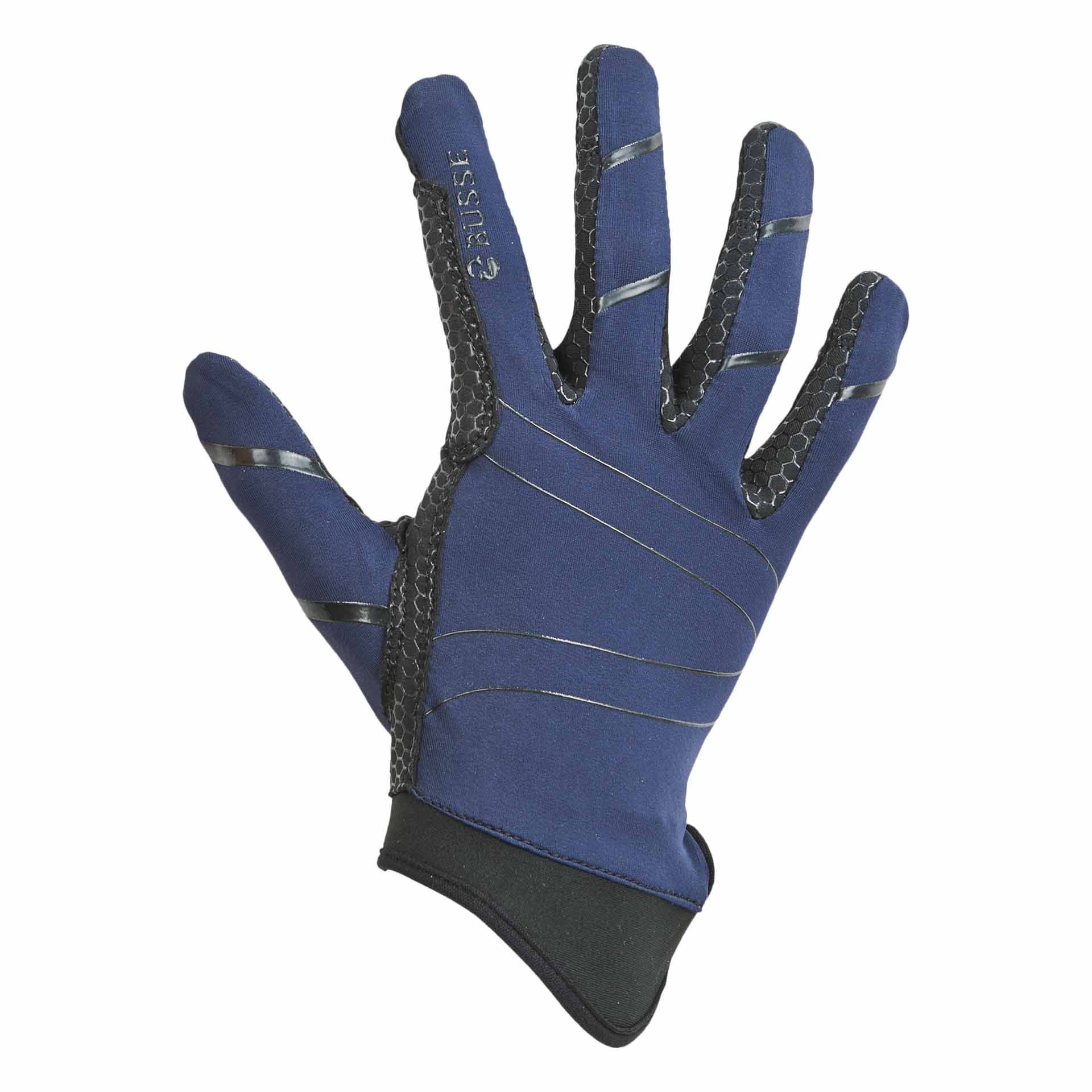 BUSSE Reithandschuhe TIAM, filigraner Ganzjahres-Reithandschuh, L navy/schwarz