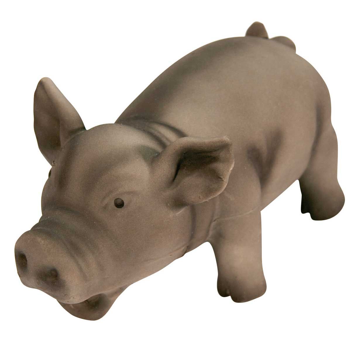 Kerbl Pet Latexgris hundleksak med grymtljud, 15 cm, sidovy