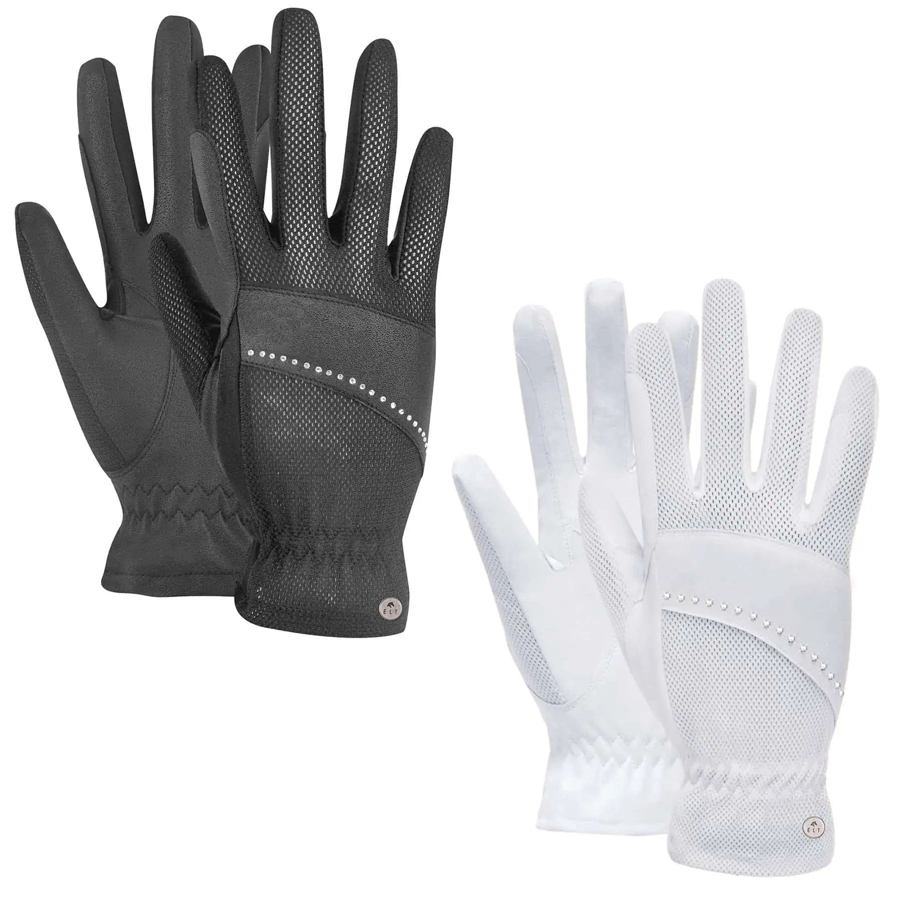 Gants d'équitation Arosa ELT en résille avec strass décoratifs, M