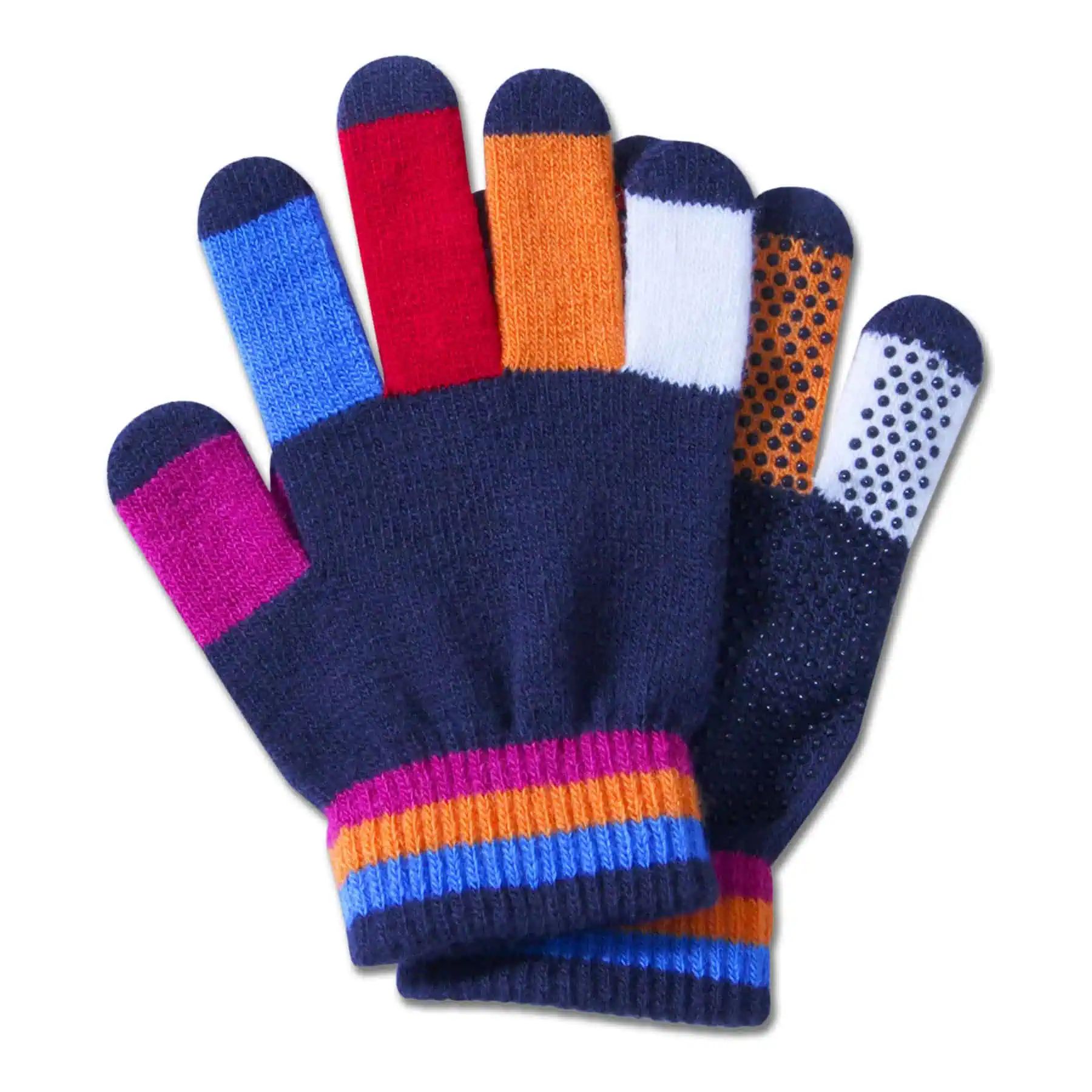 Guanti da equitazione ELT Magic Grippy Trend bambini, multicolore, taglia unica, set