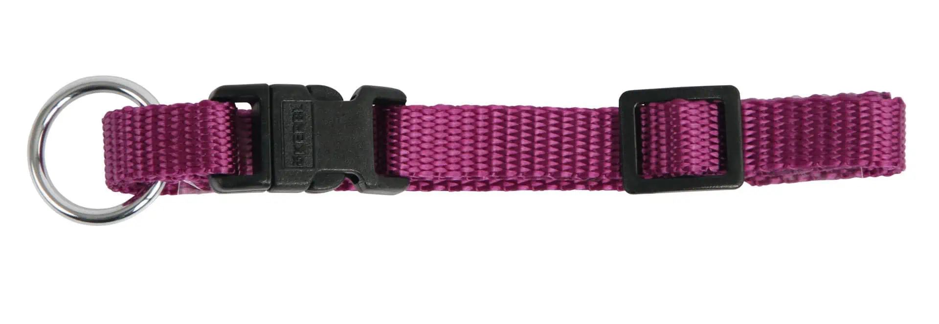 Kerbl Pet Hundehalsband Miami, lila, aus Nylon, wasserabweisend, verstellbar, loses Produkt