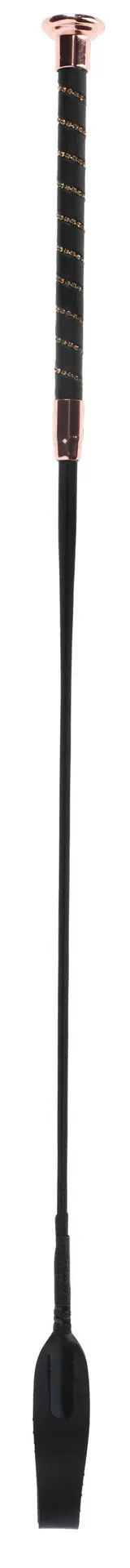 Cravache d'obstacle pailletée 65 cm avec revers