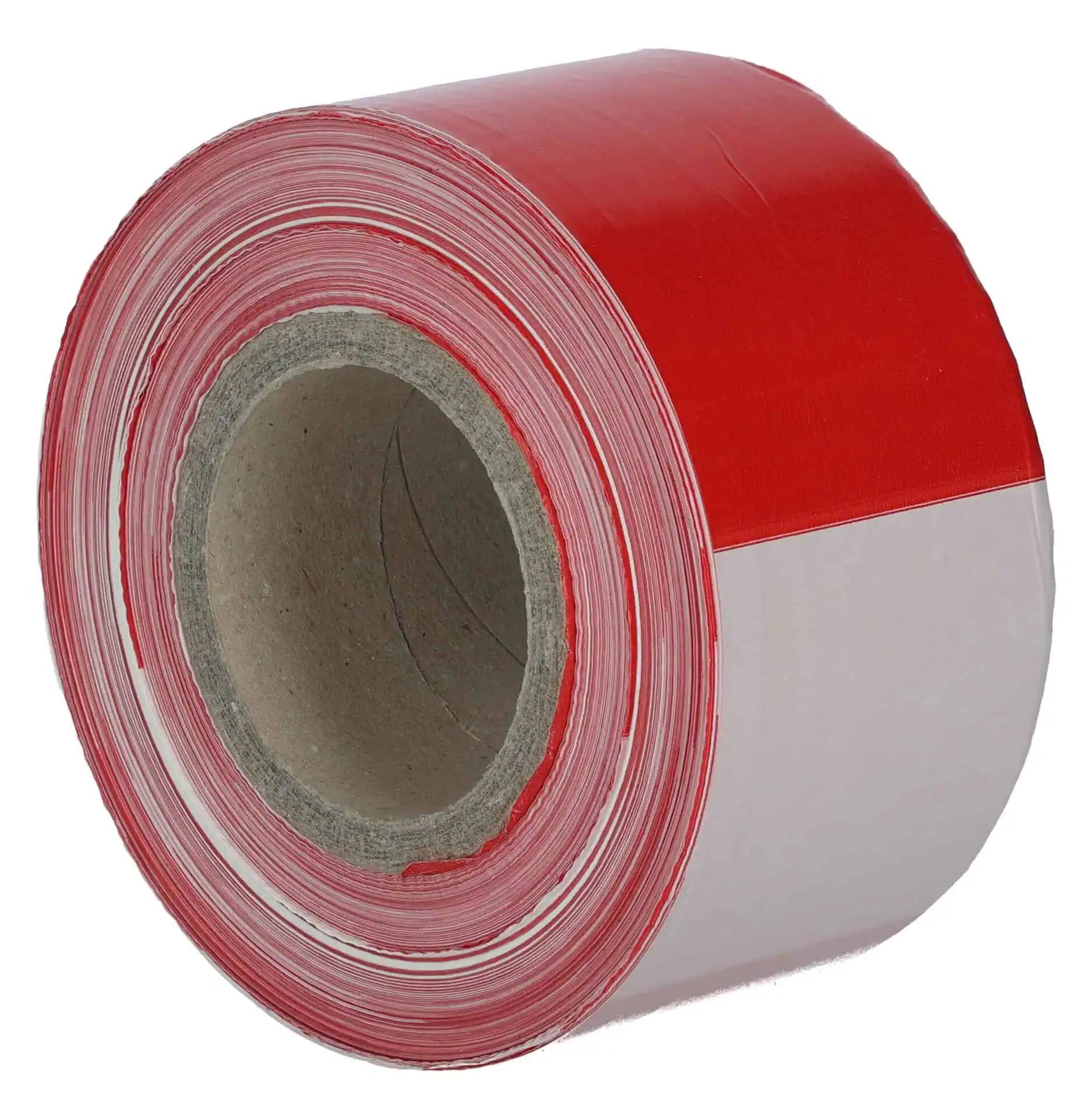 Foil Barrier Tape 100m x 80mm red-white Stripes, Dispenser