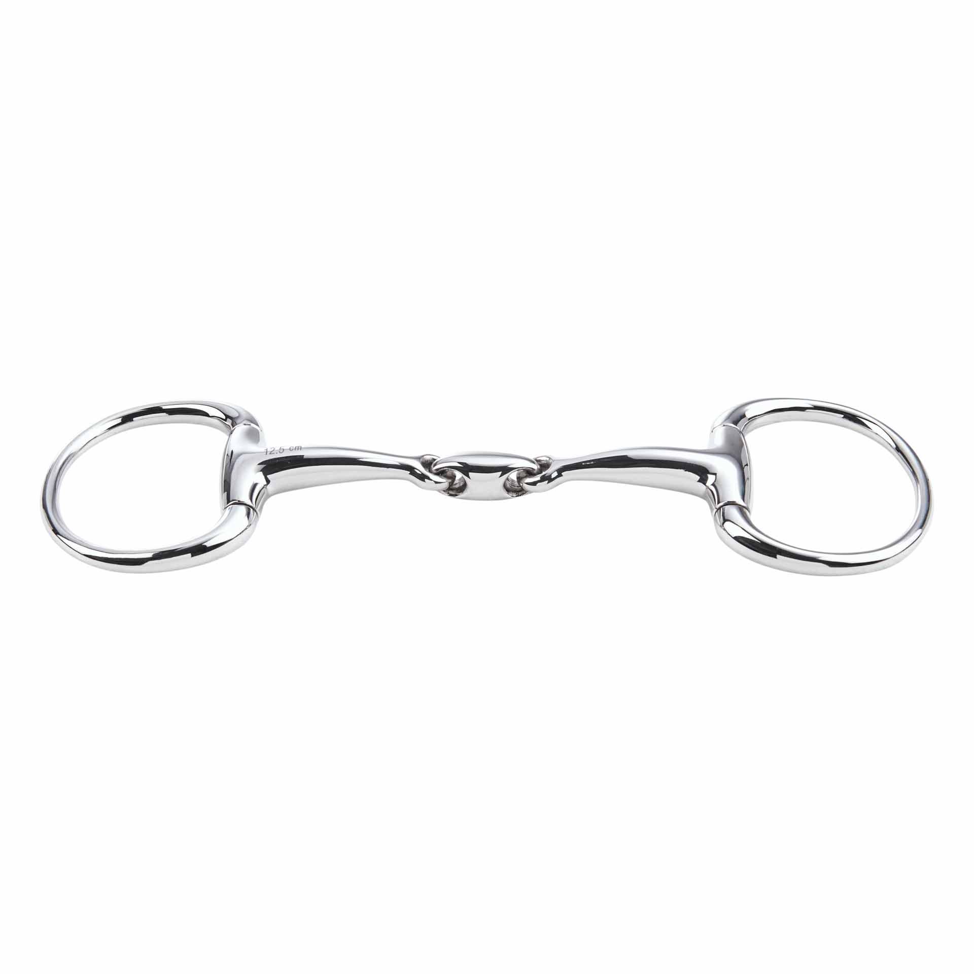 BUSSE Zăbală cu cap de măslină oțel inoxidabil 14 mm, dublă ruptură, vedere din față