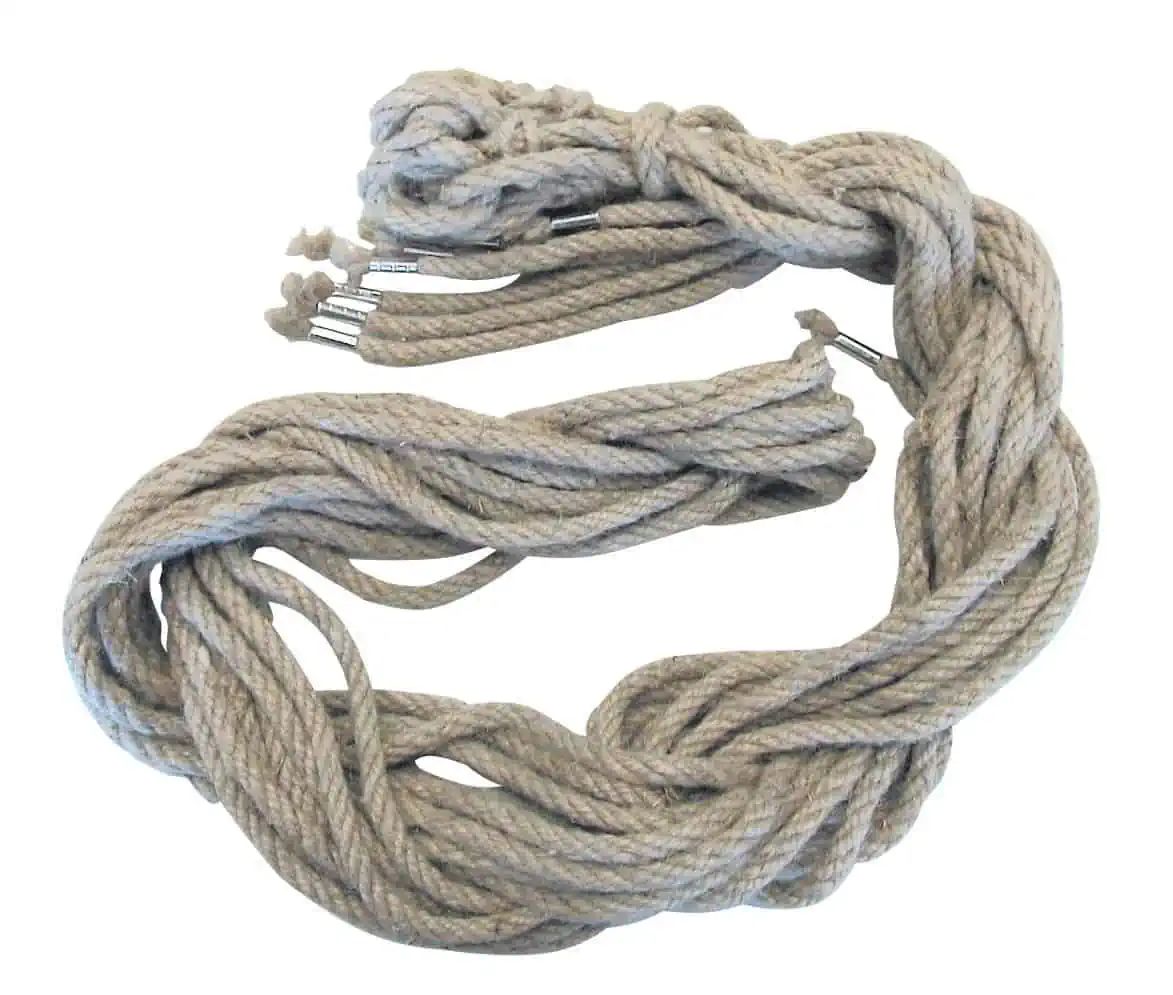 Kerbl Corde à ligaturer 250 cm/8 mm en jute, 4 torons, 10 pièces, gamme