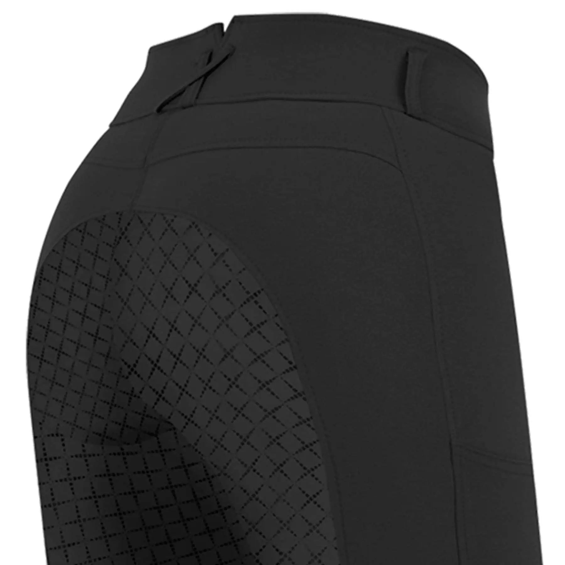 Pantalon d'équitation ELT Micro Sport Silicone Taille Haute, Fond Intégral, noir 44