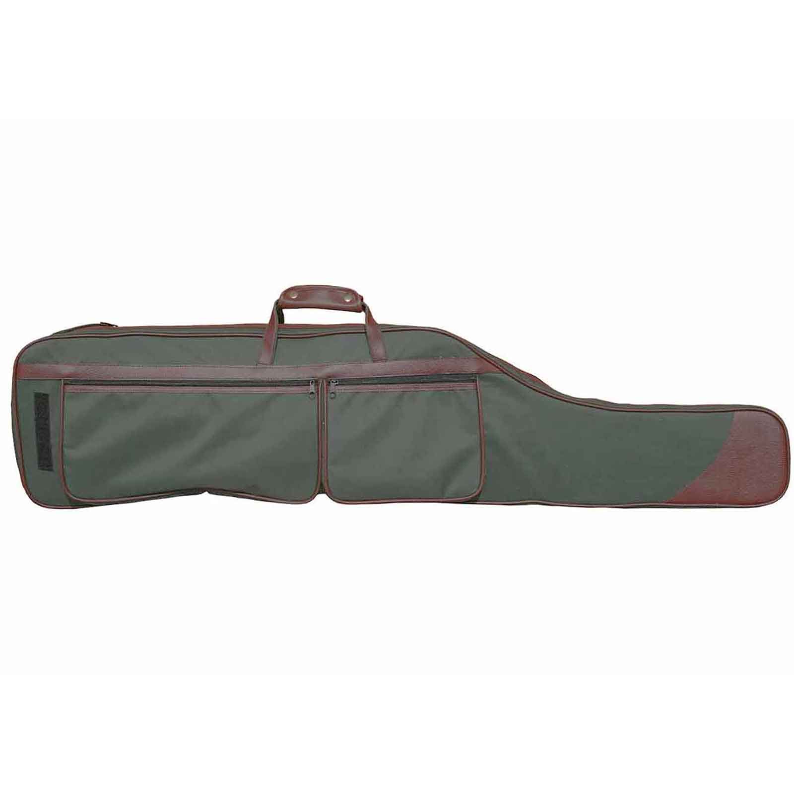 Eurohunt Fodero per fucile con inserti in ecopelle e tasche 125 cm