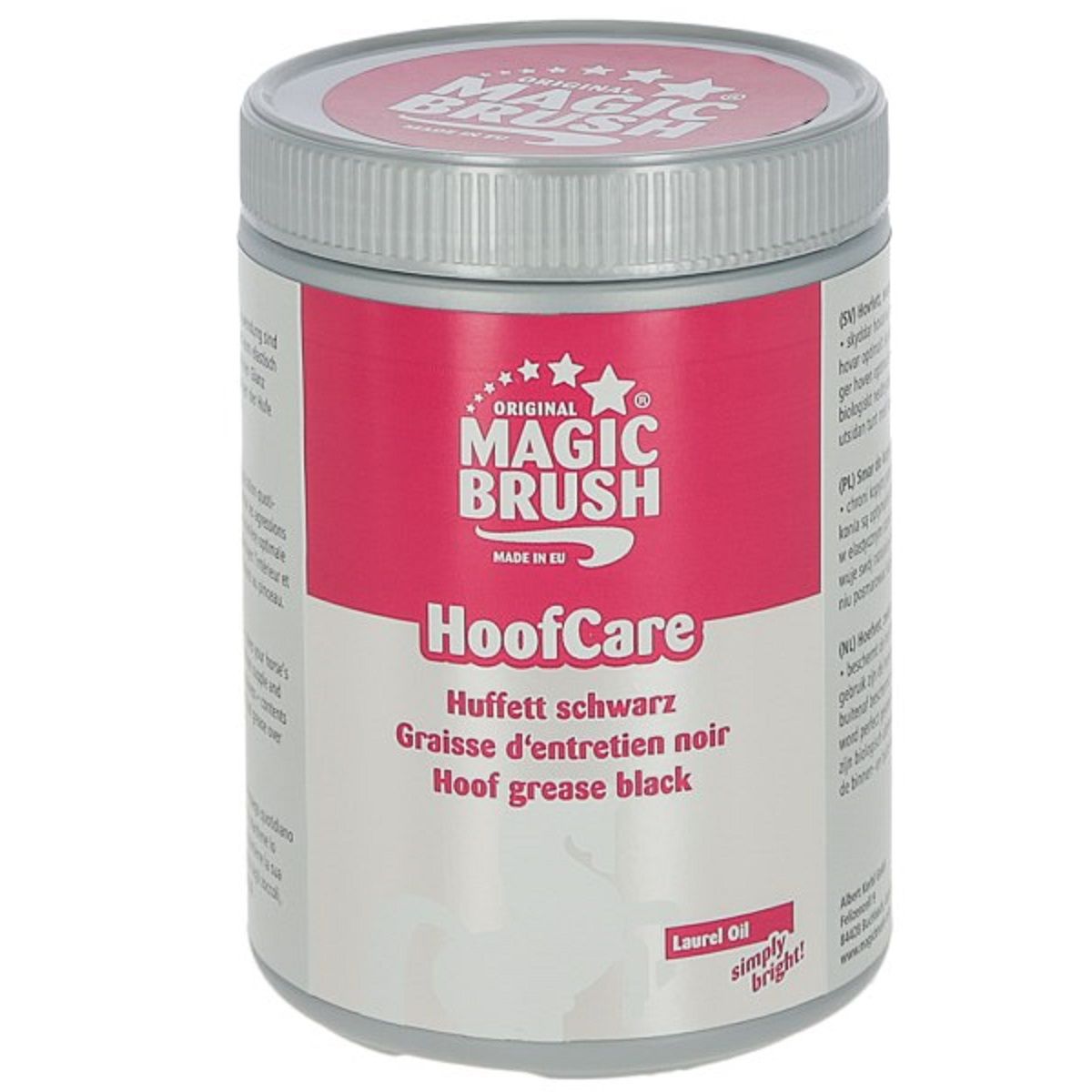 Graisse pour sabots MagicBrush à l'extrait de laurier, emballage