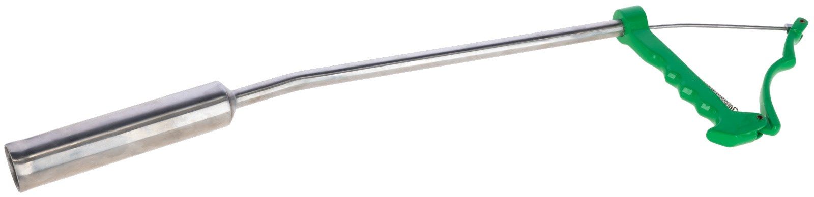 Lansator bolus din oțel inoxidabil, 70 cm, pentru 2 bolusuri, vedere laterală