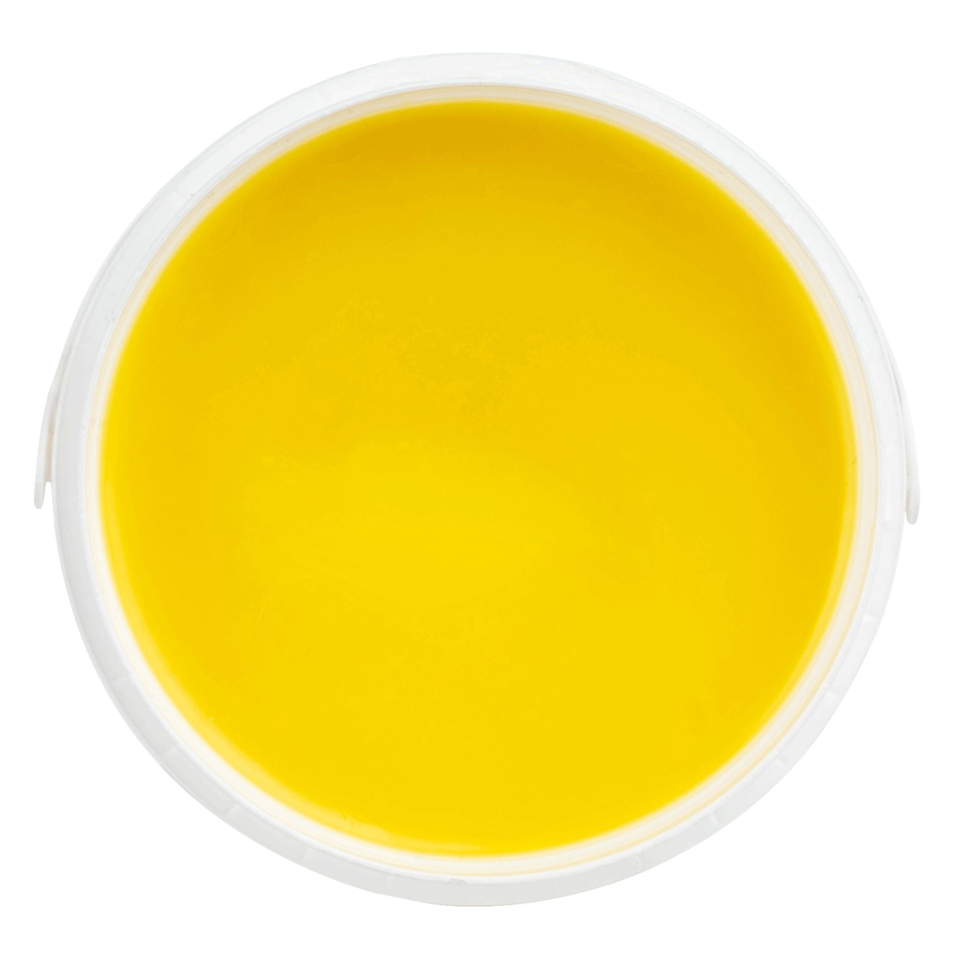paint, yellow, liquid, circular lid, container